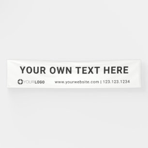 Banderoles Affichage des événements du logo de la société per