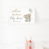 Banderoles Affiche de bienvenue Baby shower de Teddy Bear (Insitu)