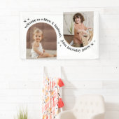 Banderoles Affiche de bienvenue d'anniversaire conjointe phot (En situation)