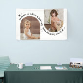 Banderoles Affiche de bienvenue d'anniversaire conjointe phot (Salon professionnel)