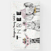 Banderoles Affiche de bienvenue d'anniversaire d'une fête sim (Vertical)