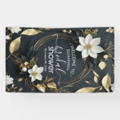 Banderoles Affiche de bienvenue de Fête des mariées de couron (Horizontal)