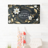 Banderoles Affiche de bienvenue de Fête des mariées de couron (En situation)