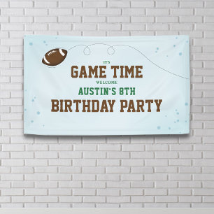 Banderoles Affiche de bienvenue de football fête d'anniversai