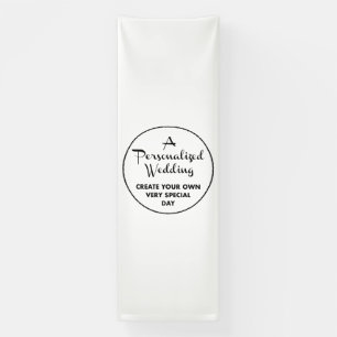 Banderoles Affiche de bienvenue de mariage personnalisée 12'