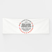Banderoles Affiche de bienvenue de mariage personnalisée 4' x (Horizontal)