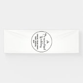 Banderoles Affiche de bienvenue de mariage personnalisée Bann (Horizontal)