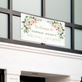 Banderoles Affiche de bienvenue Fête des mariées de fleurs bl (Bâtiment extérieur)