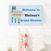 Banderoles Affiche de bienvenue Fête des mariées Las Vegas (En situation)