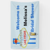 Banderoles Affiche de bienvenue Fête des mariées Las Vegas (Vertical)