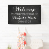 Banderoles Affiche de bienvenue Mariage de tableau de bord ru (En situation)