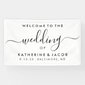 Banderoles Affiche de bienvenue - Mariage d'événements de scr (Horizontal)