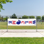 Banderoles Affiche de bienvenue verticale patriotique avec Em (Insitu)