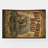 Banderoles Affiche de carnaval d'horreur de bug mi-humain (Horizontal)