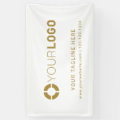 Banderoles Affiche des événements du logo de la société perso (Vertical)