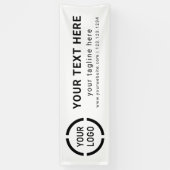 Banderoles Affiche des événements du logo de la société perso (Vertical)