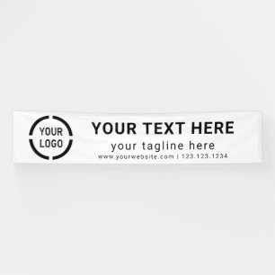 Banderoles Affiche des événements du logo de la société perso