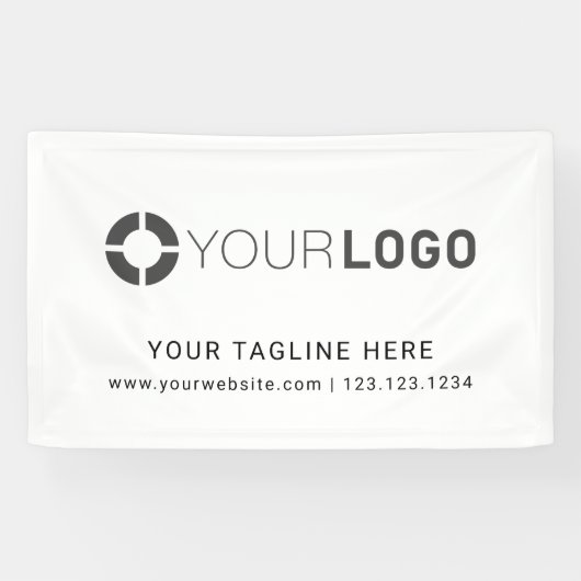 Banderoles Affiche des événements du logo de la société perso (Horizontal)