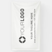 Banderoles Affiche des événements du logo de la société perso (Vertical)