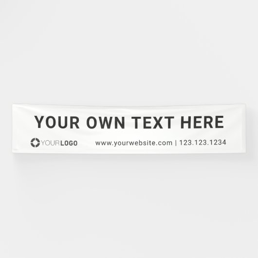 Banderoles Affiche des événements du logo de la société perso (Horizontal)