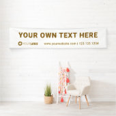 Banderoles Affiche des événements du logo de la société perso (En situation)