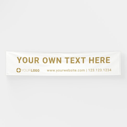 Banderoles Affiche des événements du logo de la société perso (Horizontal)