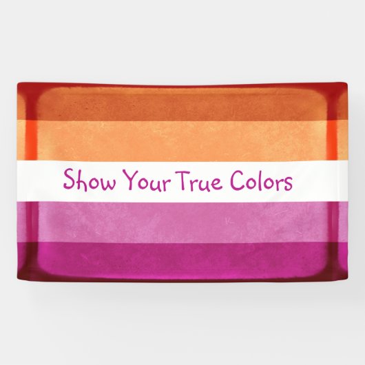 Banderoles Afficher Vos Véritables Couleurs, Couleurs Drapeau (Horizontal)