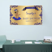 Banderoles Afro-Américain Prince Royal Blue Gold (Salon professionnel)