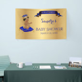 Banderoles Afro-Américain Prince Royal Blue Gold (Salon professionnel)