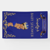 Banderoles Afro-Américain Prince Royal Blue Gold (Horizontal)