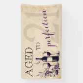 Banderoles Âgé à la perfection 21e anniversaire (Verticale)