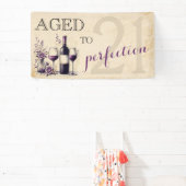 Banderoles Âgé à la perfection 21e anniversaire (Insitu)
