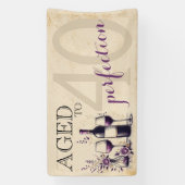 Banderoles Âgé à la perfection 40e anniversaire (Verticale)