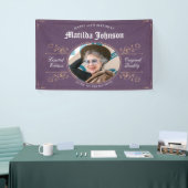 Banderoles Âgé à la perfection 90e anniversaire Classique Vin (Salon professionnel)