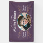 Banderoles Âgé à la perfection 90e anniversaire Classique Vin (Vertical)