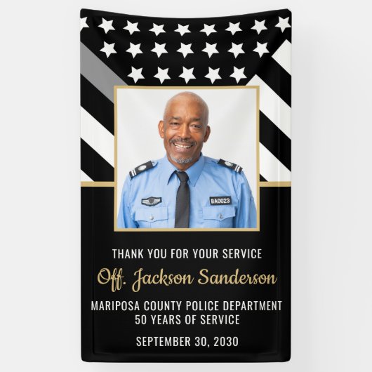 Banderoles Agent correctionnel Application de la loi Retraite (Vertical)