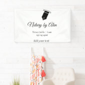 Banderoles Agent de signature de prêt public notaire ajouter  (En situation)