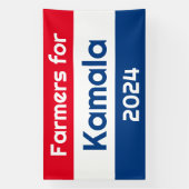 Banderoles Agriculteurs pour Kamala Harris 2024 Énorme (Verticale)