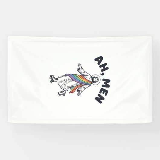Banderoles Ah Men Roller Skating Foi Vector Design_1 (Horizontal)