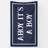 Banderoles Ahoy It's A Boy Banner (Vertical)