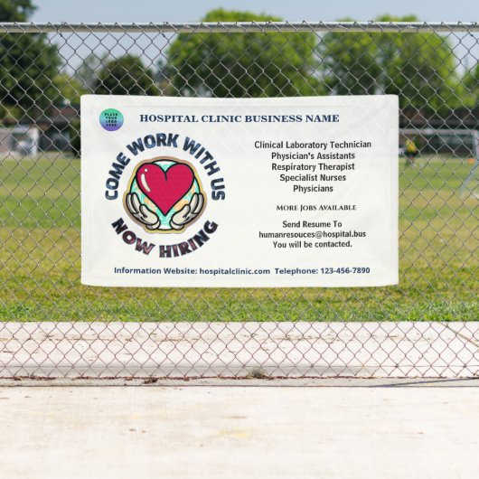 Banderoles Aide Location Recherchée Entreprise Personnaliser  (En situation)