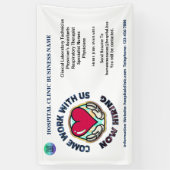 Banderoles Aide Location Recherchée Entreprise Personnaliser  (Vertical)