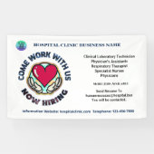 Banderoles Aide Location Recherchée Entreprise Personnaliser  (Horizontal)