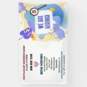 Banderoles Aide Recherché Entreprise Maintenant Embaucher Des (Vertical)