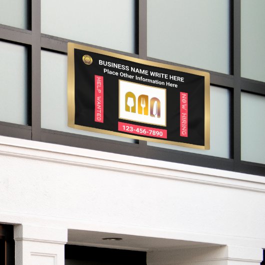 Banderoles Aide Recherché maintenant Embaucher entreprise ent (Bâtiment extérieur)