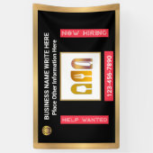 Banderoles Aide Recherché maintenant Embaucher entreprise per (Vertical)