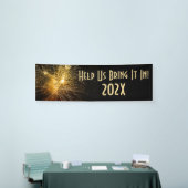 Banderoles Aidez-nous à l'amener au Nouvel An (Salon professionnel)