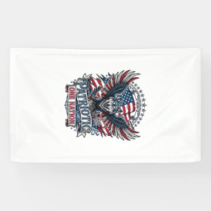 Banderoles Aigle Patriotique Loup Hybride Animal Hybride Patr