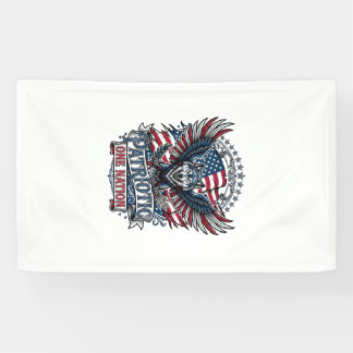 Banderoles Aigle Patriotique Loup Hybride Animal Hybride Patr