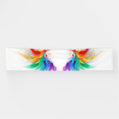 Banderoles Ailes fluffy arc-en-ciel (Horizontal)